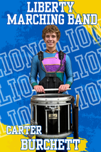 Load image into Gallery viewer, LHS- Marching band senior banner- pick up only