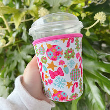 Load image into Gallery viewer, Coffee Cup Cover - Pink Christmas: Large / 24oz