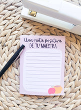 Load image into Gallery viewer, A Positive Note from the Teacher Note Pad: English