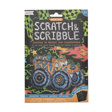 Load image into Gallery viewer, Mini Scratch & Scribble Art Kit: Monster Truck