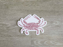 Load image into Gallery viewer, Hand Lettered Crab Sticker