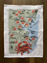 Load image into Gallery viewer, Maryland Crab Cake Trail Tea Towel