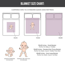 Load image into Gallery viewer, Personalized Repeating Name RAINBOW Plush Minky Blanket - Design It Yourself Font & Color Selection