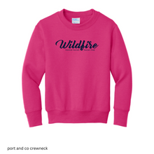 Load image into Gallery viewer, CCSC-WILDFIRE -port and co YOUTH crewneck sweatshirt-pink and navy
