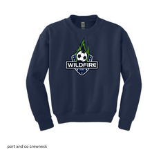 Load image into Gallery viewer, CCSC-WILDFIRE -port and co YOUTH crewneck sweatshirt-Navy and pink
