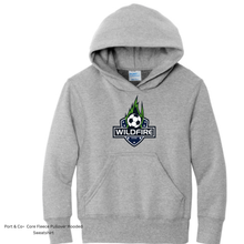 Load image into Gallery viewer, CCSC-WILDFIRE -port and co YOUTH hooded sweatshirt-gray
