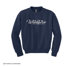 Load image into Gallery viewer, CCSC-WILDFIRE -port and co YOUTH crewneck sweatshirt-Navy and gray
