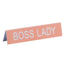 Load image into Gallery viewer, Boss Lady 5¾" × 1¼" Desk Sign
