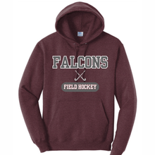 Load image into Gallery viewer, WMHS field hockey hoodie- falcons - maroon
