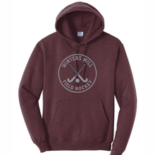 Load image into Gallery viewer, WMHS field hockey hoodie- vintage logo- maroon
