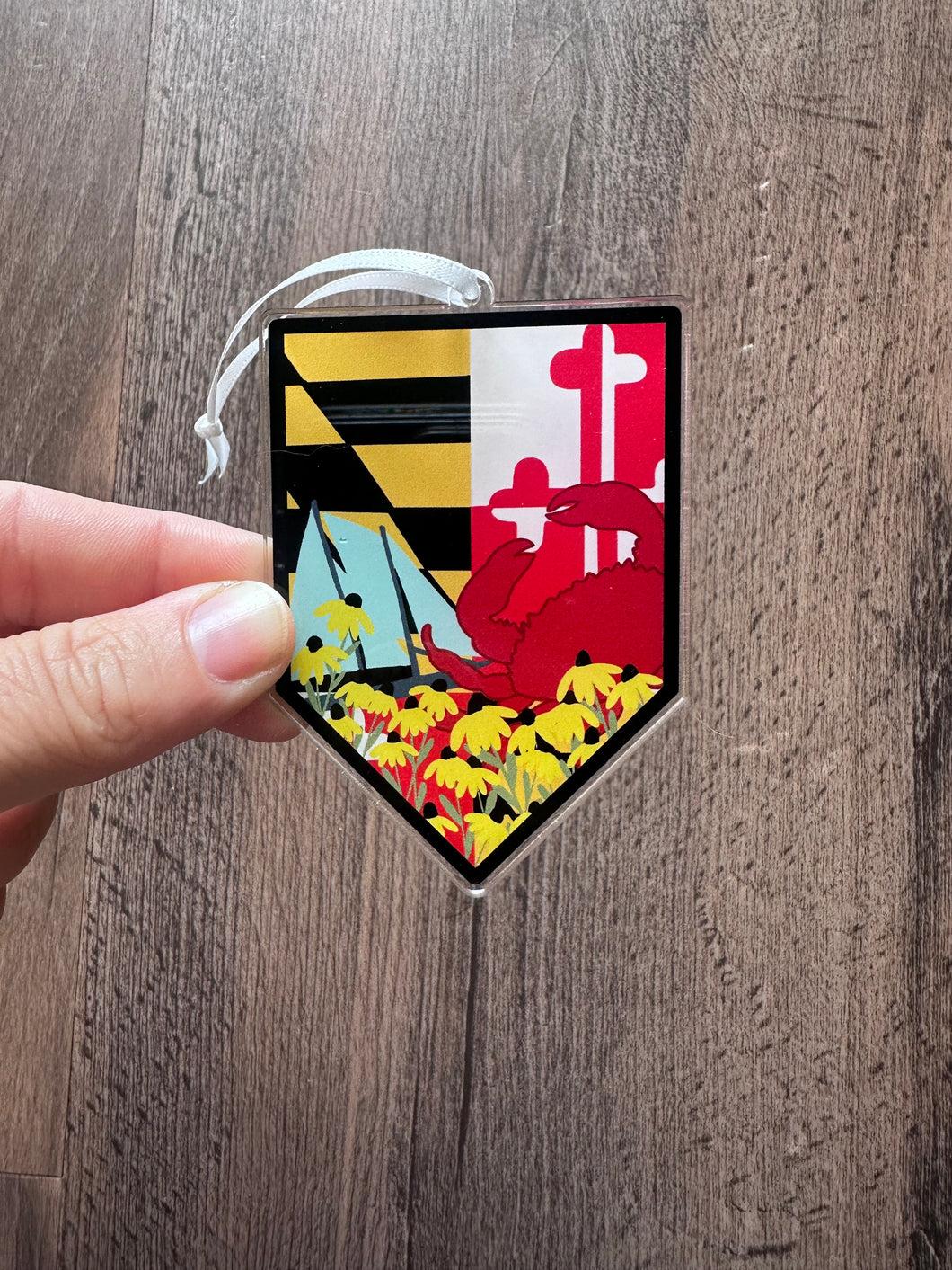 Maryland Banner Double Sided Ornament