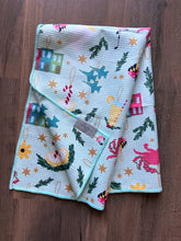 Load image into Gallery viewer, Merryland Christmas Double Sided Waffle Towel

