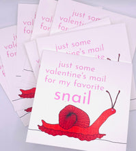 Load image into Gallery viewer, "Valentine's Snail" greeting card
