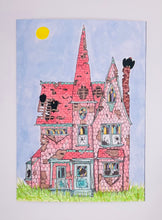 Load image into Gallery viewer, "Happy Haunted House" giclee print
