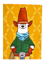 Load image into Gallery viewer, "Yeehaw Otter" giclee print
