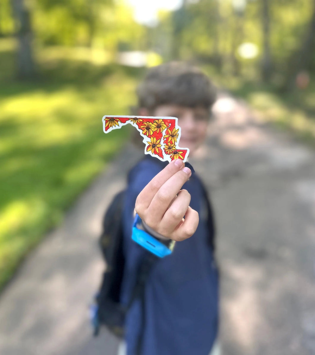 Maryland Black-Eyed Susan Watercolor Sticker