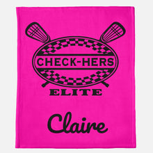 Load image into Gallery viewer, Check-Hers elite lacrosse blanket fundraiser- PRE ORDER
