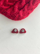 Load image into Gallery viewer, "Santa Hat" Studs
