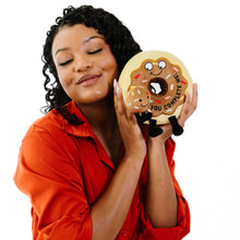 Load image into Gallery viewer, "You Complete Me" Plush Chocolate Donut
