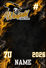 Load image into Gallery viewer, winfield homecoming banner 24x36- must order by 9/29- store pick up only- MUST EMAIL PHOTO TO HELLO@TIDALSALTCO.COM
