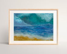 Load image into Gallery viewer, Sunset Surf - Watercolor Print
