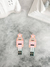 Load image into Gallery viewer, "Christmas Nutcracker" Dangle Earrings
