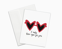 Load image into Gallery viewer, Heart Eyes Sunglasses Card for Valentine's Day
