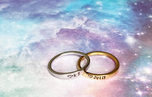 Load image into Gallery viewer, Hand stamped stainless ring
